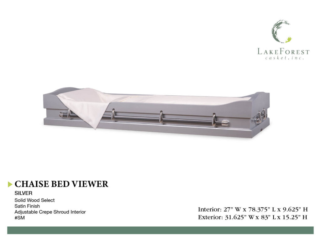 Chaise Bed Viewer - Silver